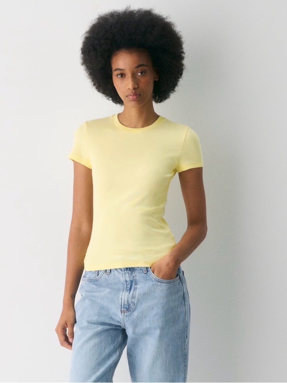 Aritzia Limited Addition Lemonade HomeStretch™ Rib Tune T-Shirt